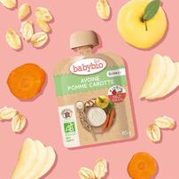 babybio ベビービオ ベビーオートミール 4種セット バナナ アップル・キャロット ストロベリー・バナナ ブルーベリー・バナナ【有機食材 ベビーオートミール 離乳食 ベビーフード】【6カ月～】