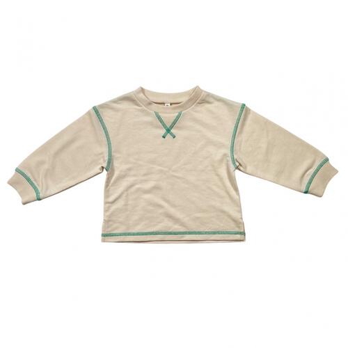 sophitica ミニ裏毛 デイリートレーナー ベージュ&times;90cm