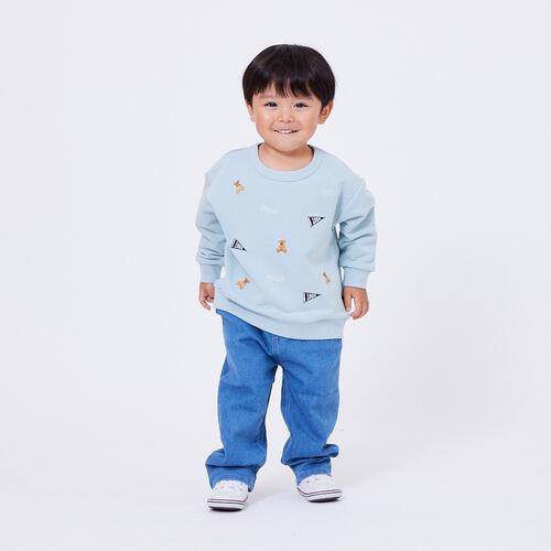 POLO BCS フラッグ刺繍トレーナー エメラルド×80cm ベビーザらス限定