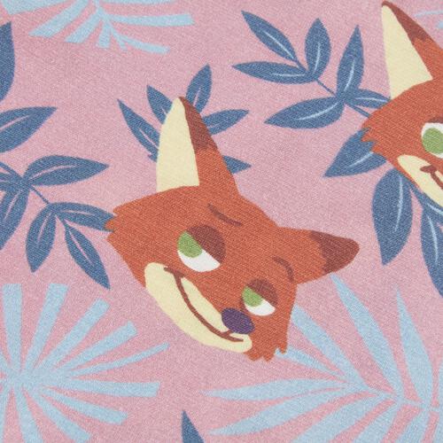 ディズニー ズートピア 半袖ボディスーツ 総柄 ニック グリーン&times;80cm