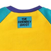 【Welcome to the Universe Baby × chimajiro0730さん】キャスパー 長袖ダルマボディスーツ イエロー×70cm