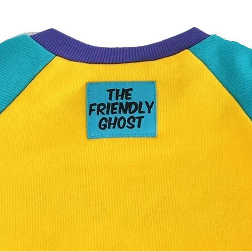 【Welcome to the Universe Baby × chimajiro0730さん】キャスパー 長袖ダルマボディスーツ イエロー×70cm