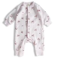 長袖カバーオール エアニット リボン柄(リボン&times;70cm)