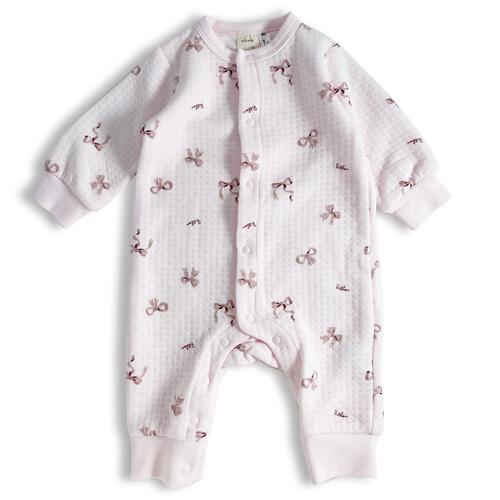 長袖カバーオール エアニット リボン柄(リボン&times;70cm)