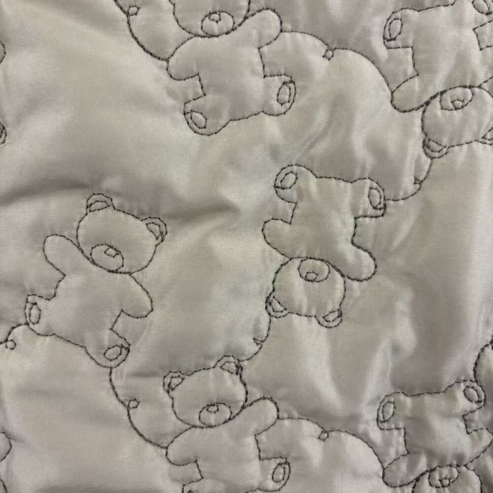 ジャンプスーツ くまみみ クマ柄 ミディアムベージュ×80cm