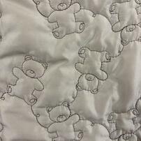 ジャンプスーツ くまみみ クマ柄 ミディアムベージュ×80cm