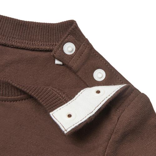 BUDDYLEE 半袖Ｔシャツ デニムニットロゴ ブラウン&times;80cm