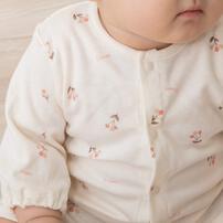 日本製ちびオール スムス 花柄 ナチュラル×50-60cm ベビーザらス限定