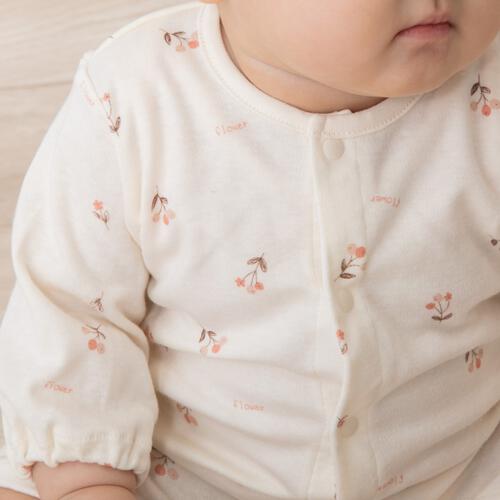 日本製ちびオール スムス 花柄 ナチュラル×50-60cm ベビーザらス限定