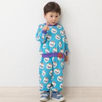 【Universal × chimajiro0730さん】 E.T. 総柄ロングパンツ パステルブルー×130cm