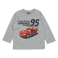 Disney ディズニー カーズ 長袖Tシャツ 天竺 グレー&times;95cm ベビーザらス限定