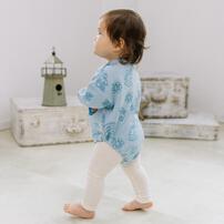 ディズニー 長袖さがらボディスーツ ドッカン スティッチ(ブルー×80cm) ベビーザらス限定