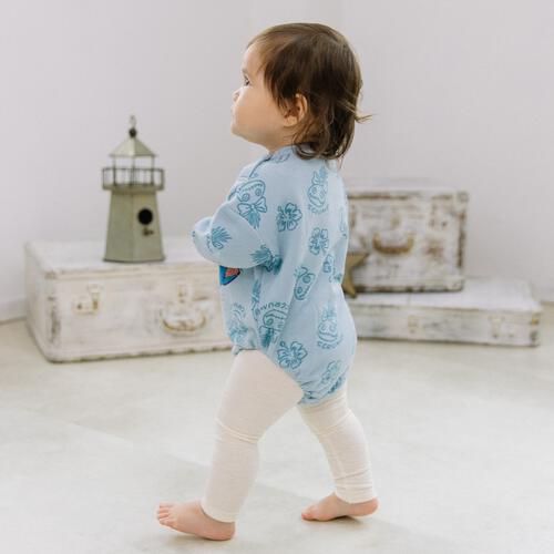 ディズニー 長袖さがらボディスーツ ドッカン スティッチ(ブルー×80cm) ベビーザらス限定