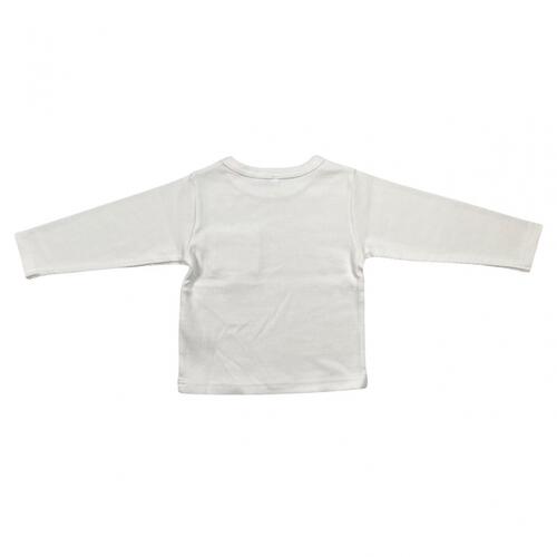 sophitica ワッフル長袖 デイリーTシャツ ホワイト&times;90cm