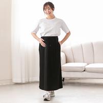 ランダムテレコマキシスカート ブラック×M-L