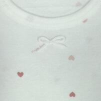 2枚組抗菌半袖シャツ肌着フライス うさぎ&times;ハート ピンク&times;80cm ベビーザらス限定