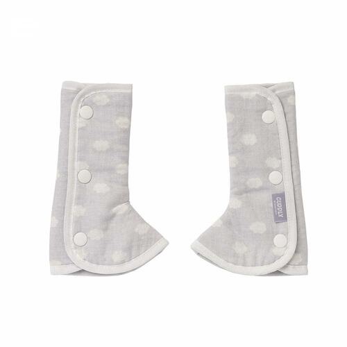 カドリー ショルダー＆コーナーカバー スリムタイプ (グレー)クラウド 【抱っこひもアクセサリー よだれカバー】