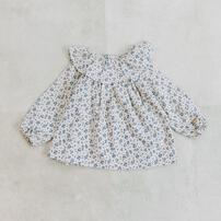 【FirstCloset&times;mioさん】フリル衿ブラウス オフホワイト&times;90cm