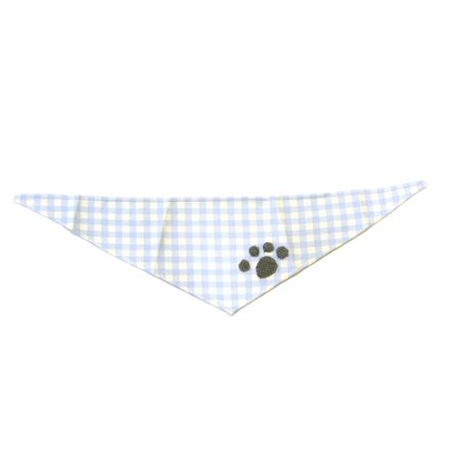 【ベビー×ペットコレクション】犬用バンダナ 2枚組 プリント×足跡