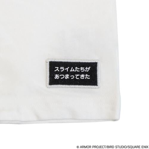 ドラクエベビー＆キッズ 刺繍半袖ロンパース スライム ホワイト&times;80cm