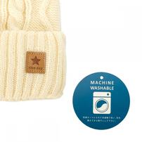 ケーブル編みニット帽(ナチュラル×48-50cm) ベビーザらス限定