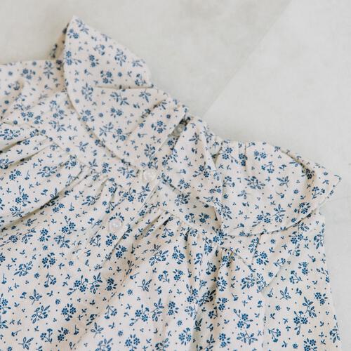 【FirstCloset&times;mioさん】フリル衿ブラウス オフホワイト&times;90cm