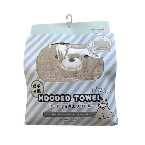 湯上りタオル クマ ベージュ