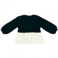 sophitica 裏毛裾フリル切り替えトレーナー ブラック×95cm ベビーザらス限定