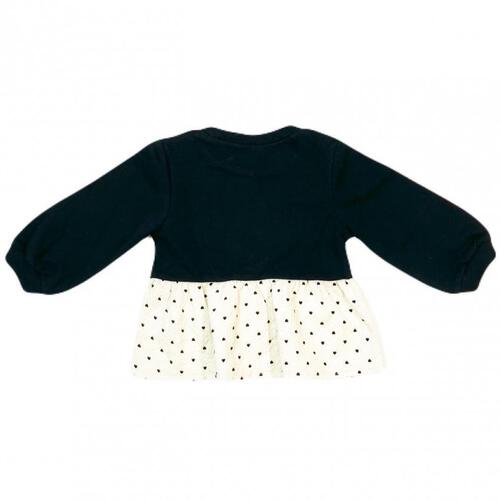 sophitica 裏毛裾フリル切り替えトレーナー ブラック×95cm ベビーザらス限定