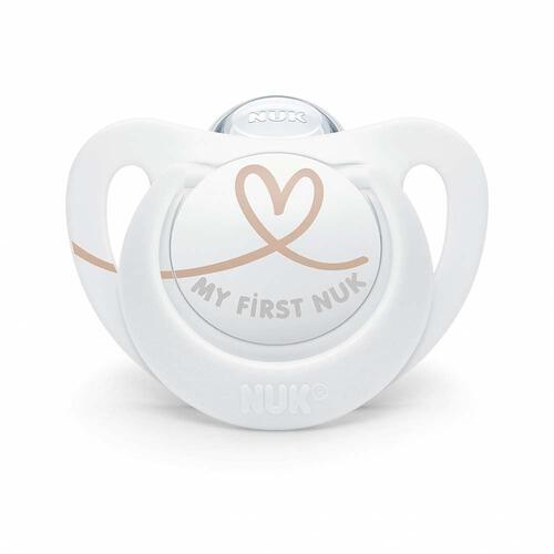 NUKおしゃぶりスター 消毒ケース付き 0-6カ月（ハート）