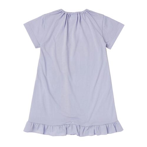 Disney ディズニー アナと雪の女王 ナイトドレス  フリル付き パープル&times;100cm