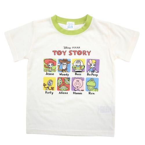 ディズニー 長袖前開きパジャマ＋半袖Ｔシャツセット トイストーリー ホワイト&times;100cm ベビーザらス限定