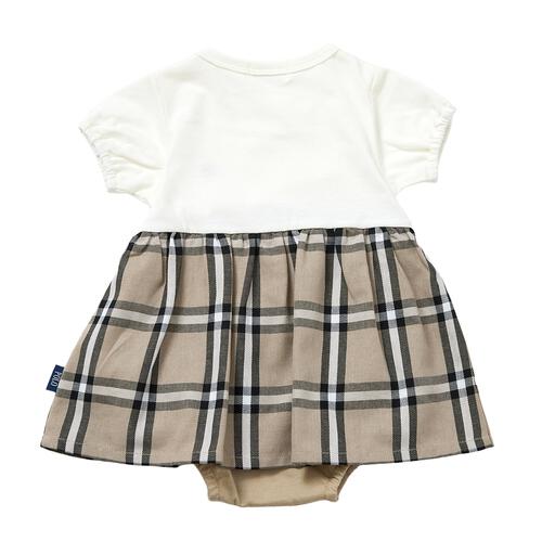 POLO BCS ギャザースカートロンパース オフホワイト&times;80cm