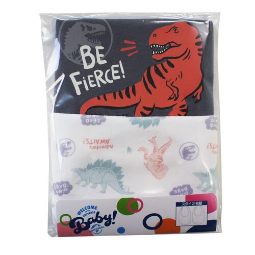 JURASSIC WORLD ジュラシックワールド 2枚組スタイ 丸型 ベビーザらス限定