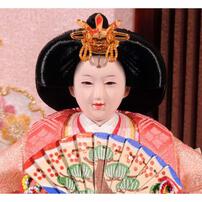 【雛人形】三段収納五人飾り「雪輪刺繍雪輪抜き形」 (606840)ひな人形 ひな祭り お雛様 おしゃれ【メーカー直送】