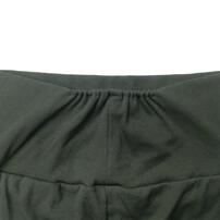 マタニティパンツ レギンス ストレッチテレコ 脇ライン チャコール×L