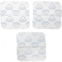 SANRIO サンリオ 多重織ガーゼハンカチ３枚組 ハンギョドン パステルブルー&times;ﾌﾘｰ  ベビーザらス限定