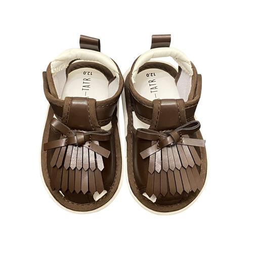 RAT-A-TATR ラッタッター 笛付きサンダル(ブラウン&times;13cm)