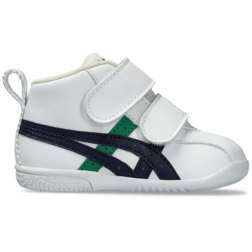 アシックス スクスク アミュレファースト SL(ホワイト／ネイビー×13.5cm)