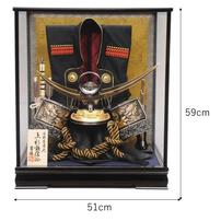 【五月人形】陣羽織付 着用兜飾り ケース飾り「上杉謙信」 (538760) 初節句 男の子 端午の節句 トイザらス・ベビーザらス限定【メーカー直送】