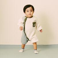 Champion チャンピオン 長袖ミニオール ナチュラル×70-80cmベビーザらス限定