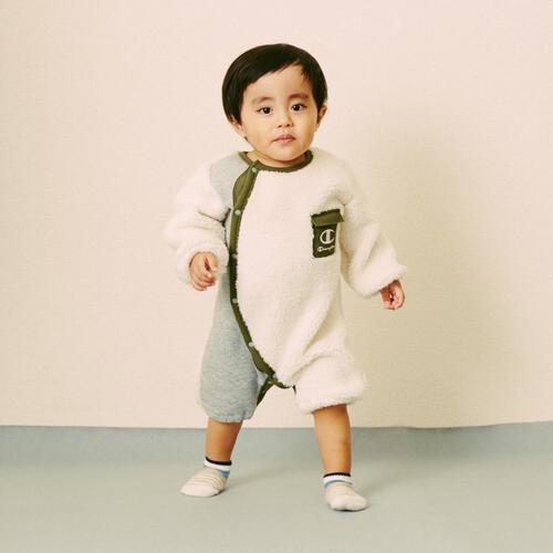 Champion チャンピオン 長袖ミニオール ナチュラル×70-80cmベビーザらス限定