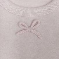 長袖ロンパース肌着 2枚組 スムス うさぎ ピンク×70cm