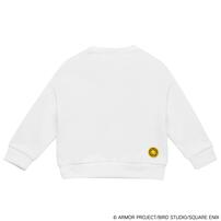 ドラクエベビー＆キッズ サガラ刺繍スウェットシャツ スライム(ホワイト×約100cm)