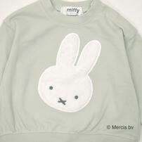 ミッフィーファーアップリケトレーナー ライトパステル×90cm ベビーザらス限定