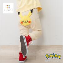 monpoke モンポケ モンキーパンツ 裏毛 ピカチュウ ナチュラル&times;110cm