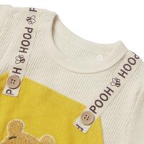 Disney ディズニー 半袖ボディスーツ 吊りブルマ風 くまのプーさん イエロー&times;70cm ベビーザらス限定