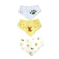 【ベビー&times;ペットコレクション】スタイ 3枚組 イヌ バンダナ型