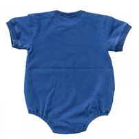 BUDDYLEE 半袖ボディスーツ インディゴ染め ブルー&times;70cm