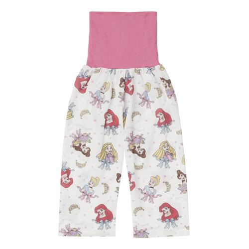 ディズニー 半袖パジャマ プリンセス 総柄 腹巻付き ピンク&times;110cm 